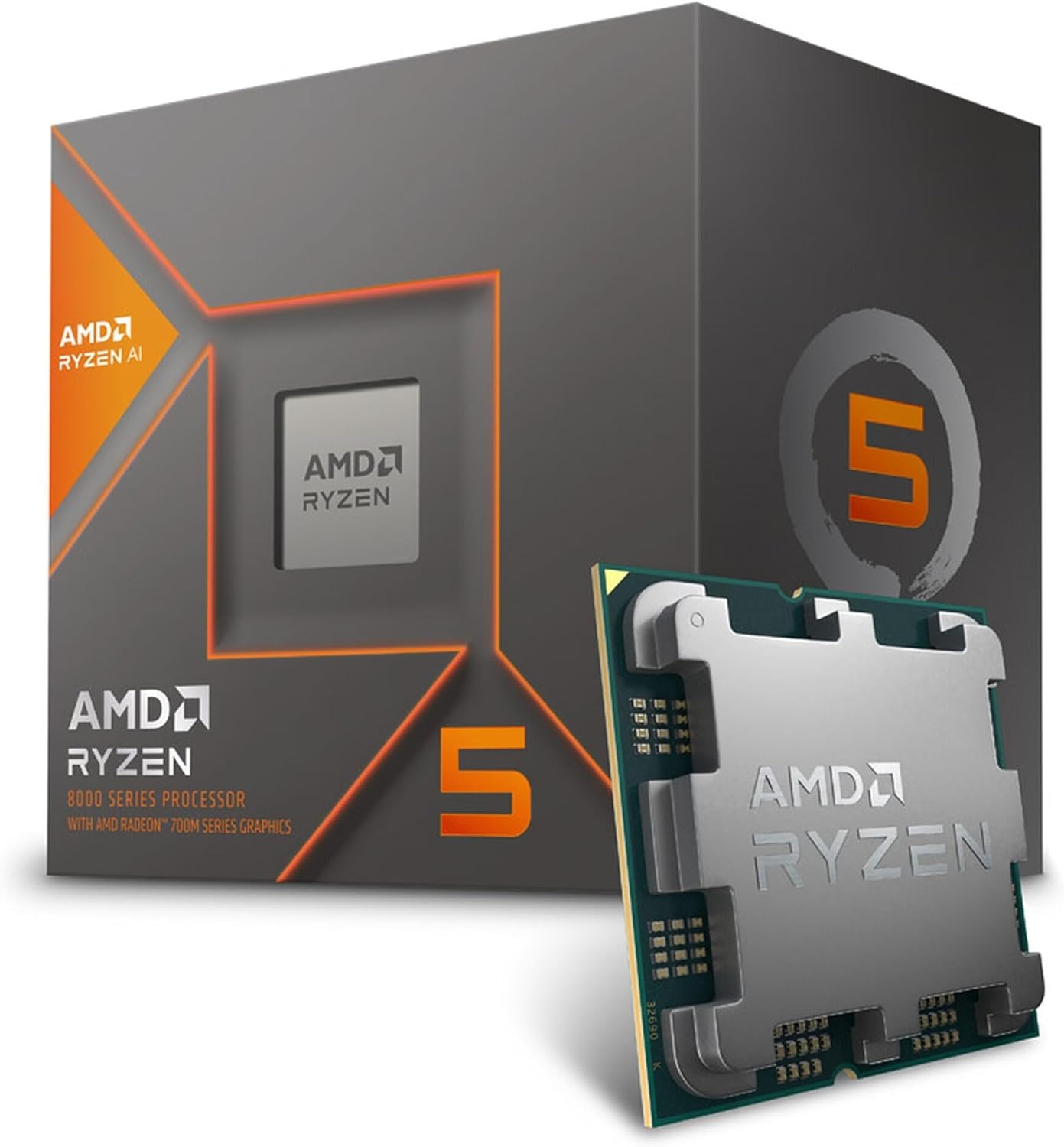 AMD Ryzen 5 8600G Processor with Radeon 760M Graphics & Wraith Stealth Cooler (6-Core, 12-Thread, AM5)