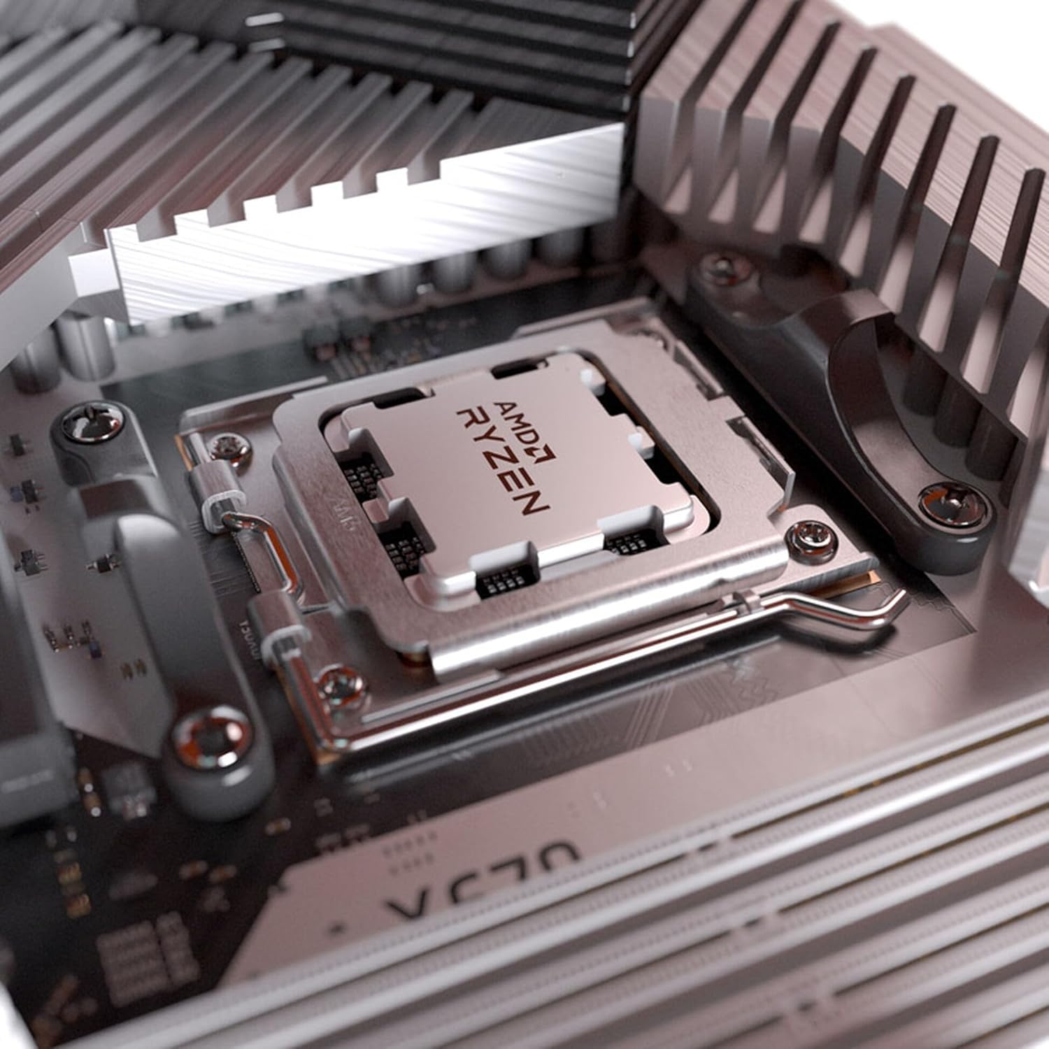 AMD Ryzen 5 8600G Processor with Radeon 760M Graphics & Wraith Stealth Cooler (6-Core, 12-Thread, AM5)