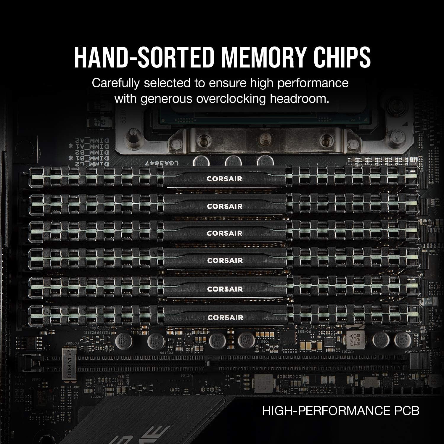 Corsair Vengeance LPX 32GB (2x16GB) DDR4 3200MHz CL16 Intel XMP 2.0 Desktop Memory - Black (CMK32GX4M2E3200C16)