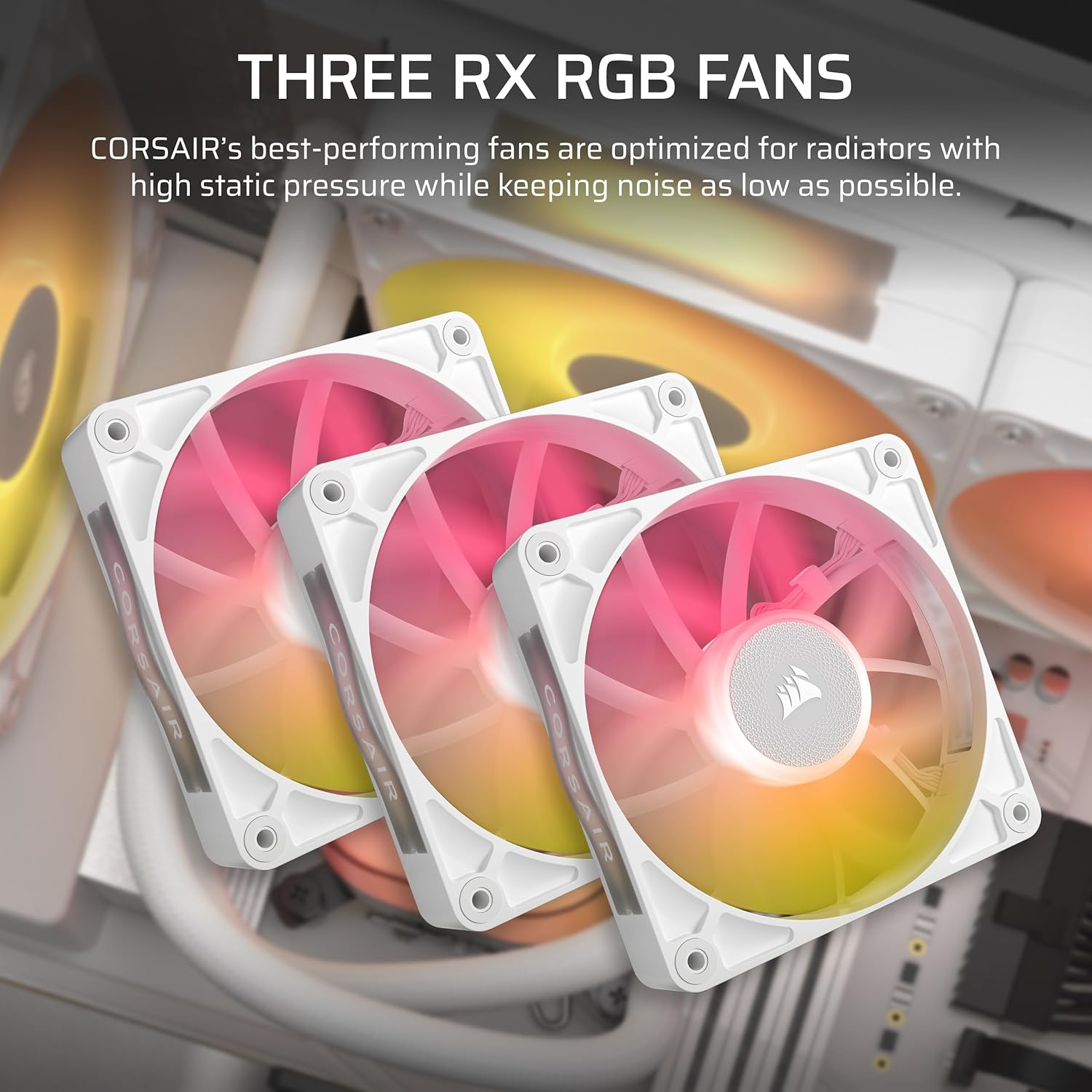 Corsair iCUE Link Titan 360 RX LCD White Liquid CPU Cooler - 360mm AIO Custom IPS Screen Hub (CW-9060092-WW)